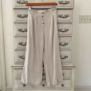 Vici Cream Wide-Leg Pants